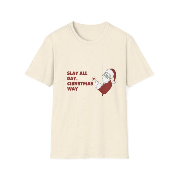 Santa Claus Merry Christmas Unisex Softstyle T-Shirt, Holiday Season Top, Festive Tee Shirt, Xmas Gift Idea, Christmas Apparel - Image 10